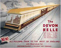 Rail Train Retro Vintage devonbellelargea Vintage Advert A4 Photo Print