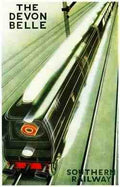 Rail Train Retro Vintage devonbellenarrow Vintage Advert A4 Photo Print