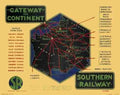 Rail Train Retro Vintage gatewayadj Vintage Advert A4 Photo Print