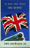 Rail Train Retro Vintage gwrwar Vintage Advert A4 Photo Print