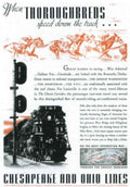 Railroad Locomotive Chesapeake Vintage Retro Advert Poster A4 Photo Print