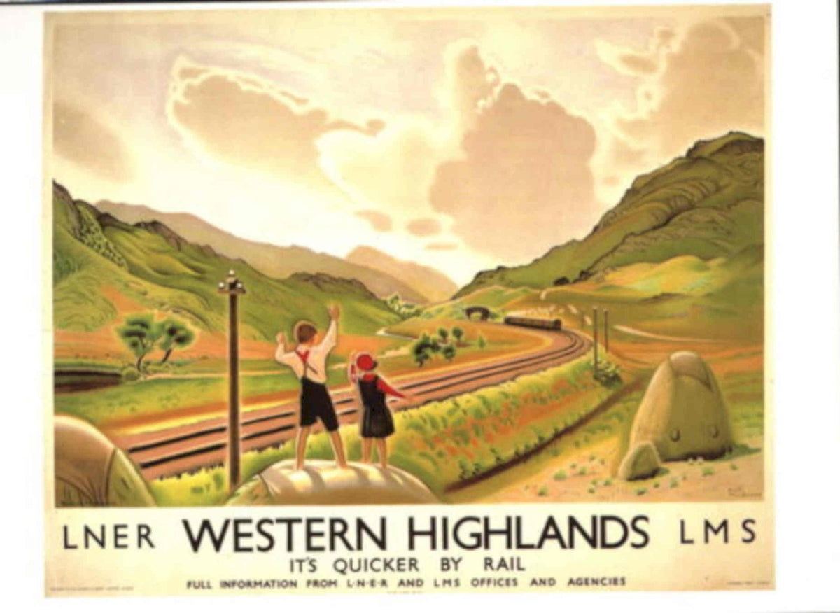 Railway Children Train 1930s Vintage Retro Advert Poster