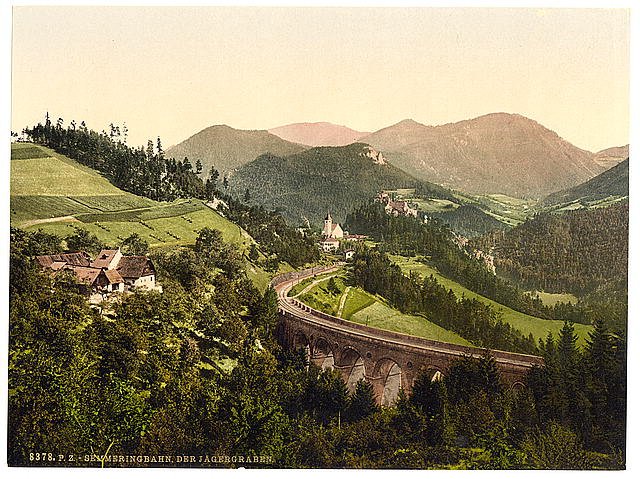 Railway Der Jägergraben Styria Vintage A4 Photo Print