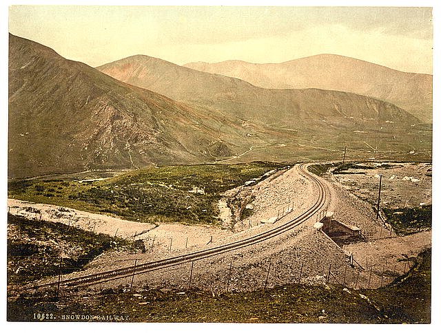Railway Snowdon Wales Vintage A4 Photo Print