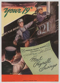 Railway Workers Train American World War II Advert Poster