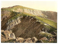Railway and Crib Goch Snowdon Wales Vintage A4 Photo Print