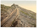 Railway at the summit Snowdon Wales Vintage A4 Photo Print