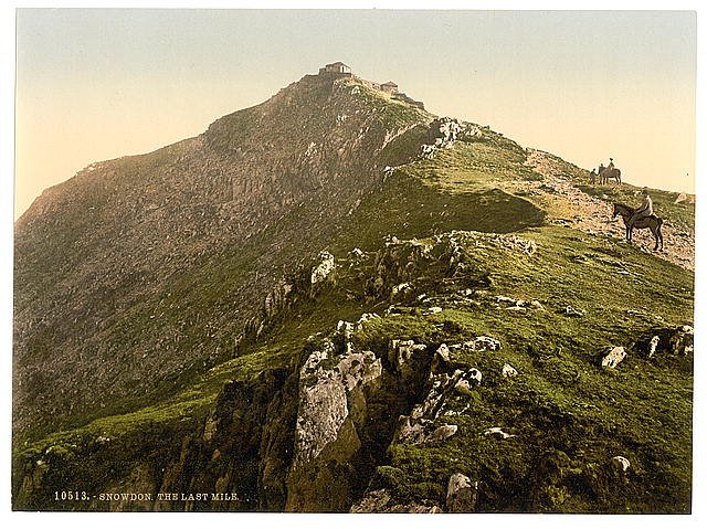 Railway the last mile Snowdon Wales Vintage A4 Photo Print