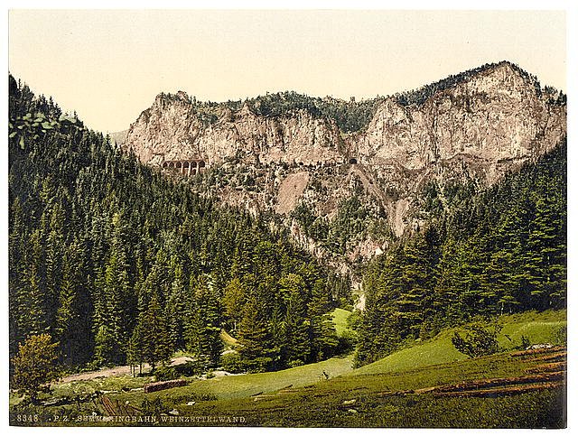 Railway to Weinzettelwand Styria Vintage A4 Photo Print