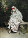 Raimundo de Madrazo joven dama en un jard n museo de bellas artes de Art A4 Photo Print