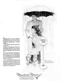 Rain Umbrella School Vintage Retro Advert Poster A4 Photo Print
