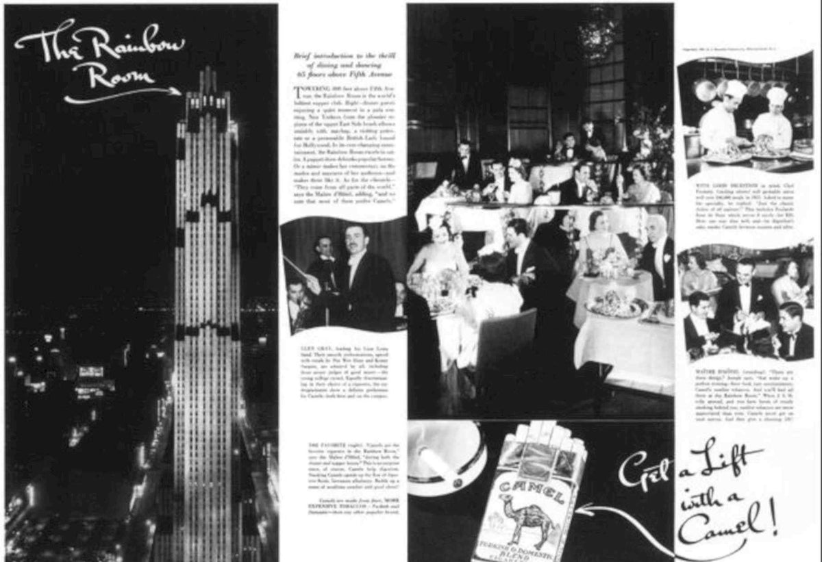 Rainbow Room Camel Vintage Retro Advert Poster A4 Photo Print