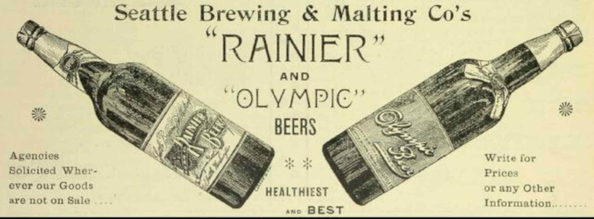 Rainier Olympics Beers Vintage Retro Advert Poster A4 Photo Print