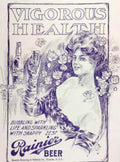 Rainier Pale Beer Vintage Retro Advert Poster A4 Photo Print