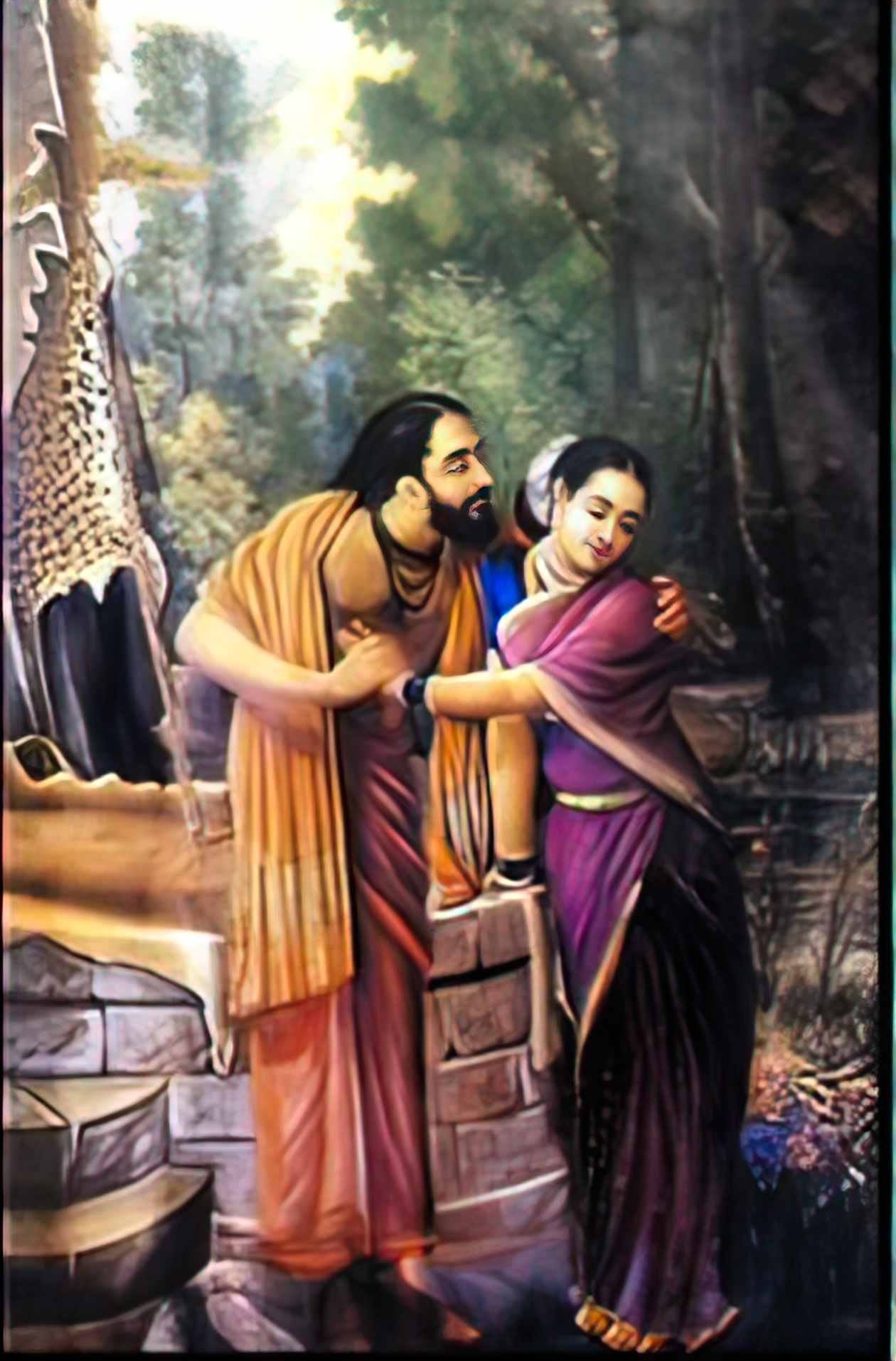 Raja Ravi Varma arjuna and subhadra 1890 Art A4 Photo Print