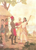 Raja Ravi Varma bheeshma oath Art A4 Photo Print