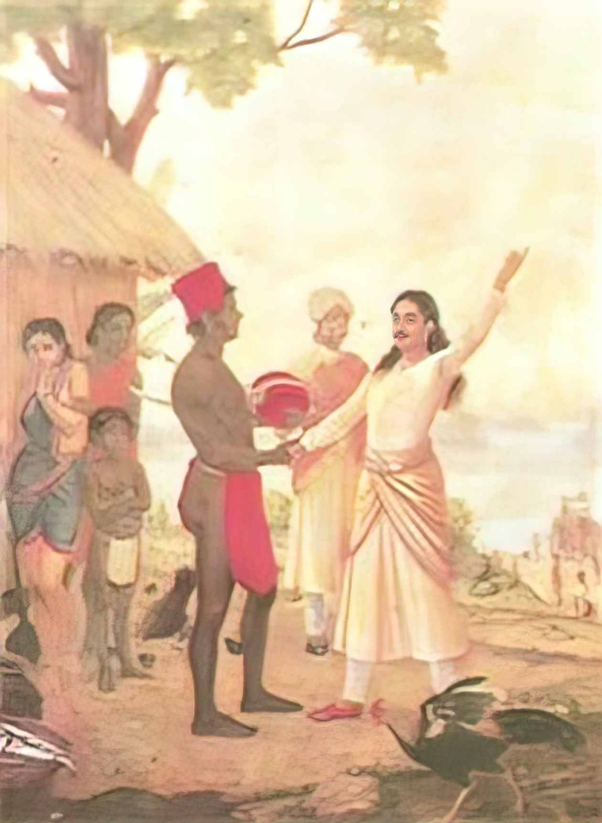 Raja Ravi Varma bheeshma oath Art A4 Photo Print