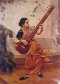 Raja Ravi Varma kadambari Art A4 Photo Print