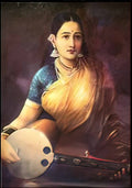 Raja Ravi Varma lady with swarbat 1874 Art A4 Photo Print
