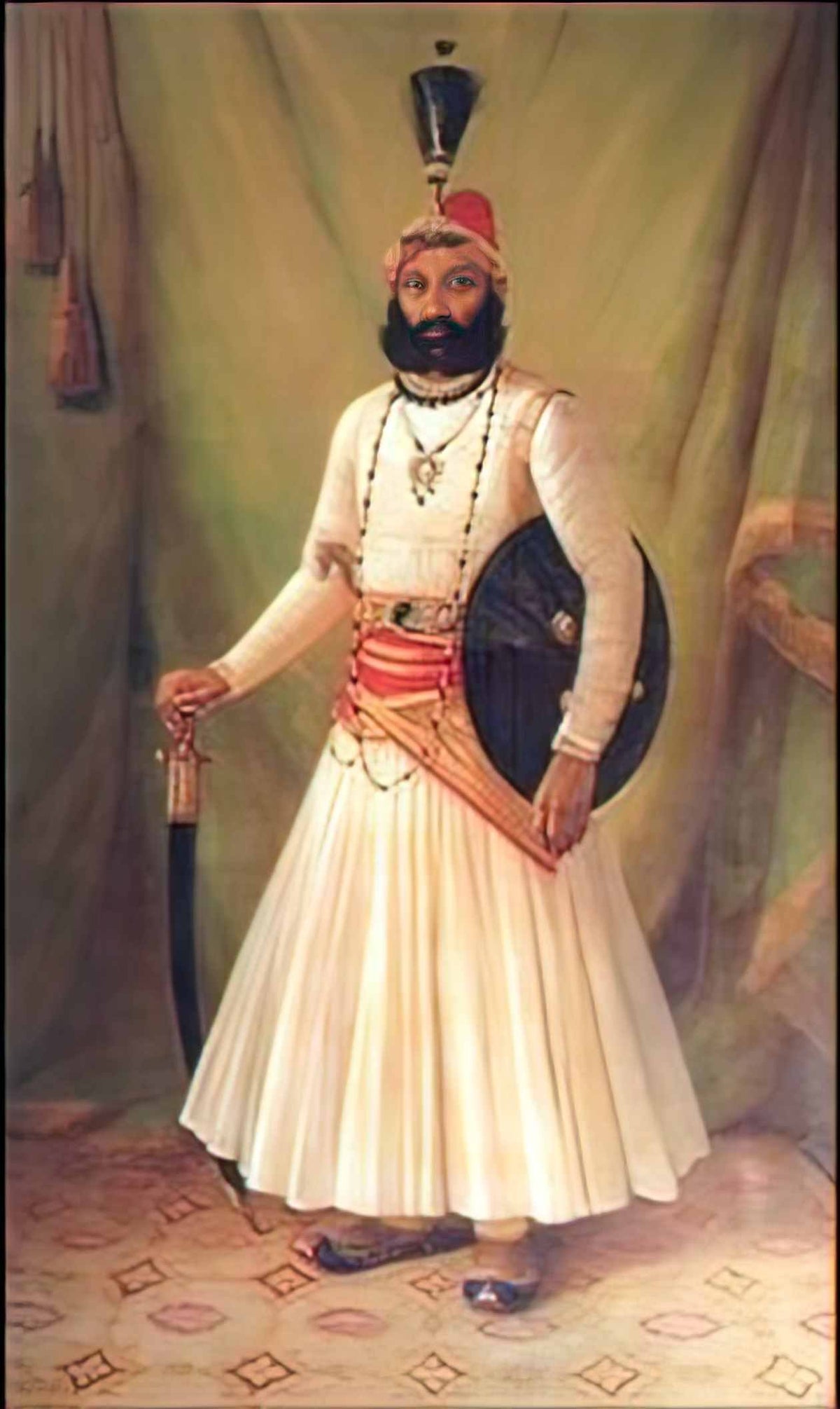 Raja Ravi Varma maharaja fateh singh Art A4 Photo Print