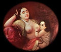 Raja Ravi Varma the suckling child Art A4 Photo Print