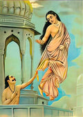 Raja Ravi Varma urvashi and pururavas Art A4 Photo Print