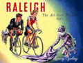 Raleigh All Steel 1950s Vintage Retro Advert Poster