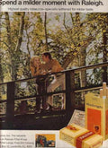 Raleigh Bridge Autumn Vintage Retro Advert Ads A4 Photo Print
