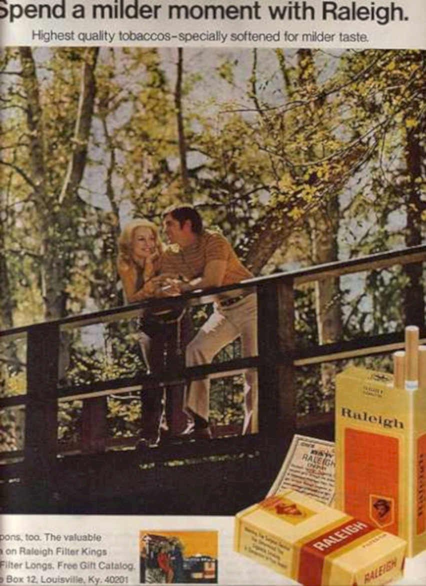 Raleigh Bridge Autumn Vintage Retro Advert Ads A4 Photo Print