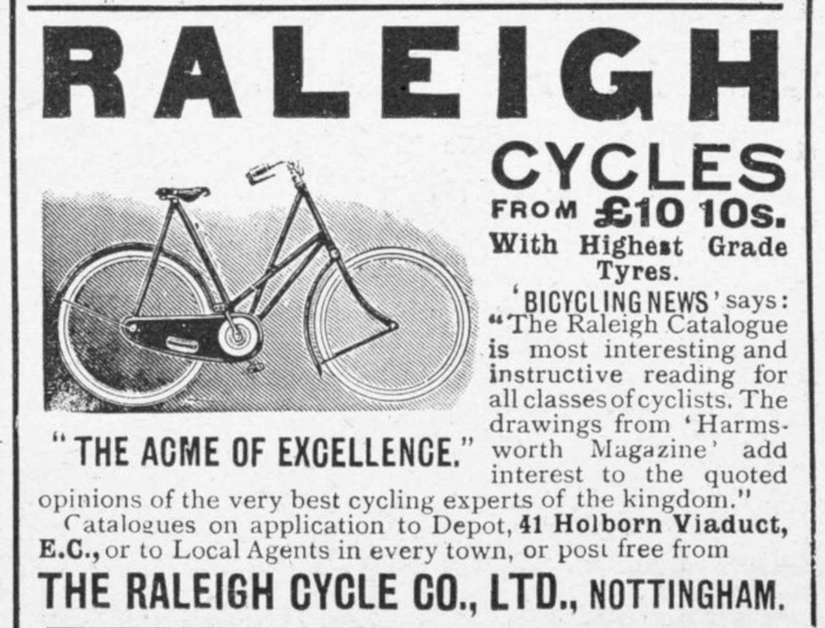Raleigh Cycles Bicycle Vintage Retro Advert Poster A4 Photo Print