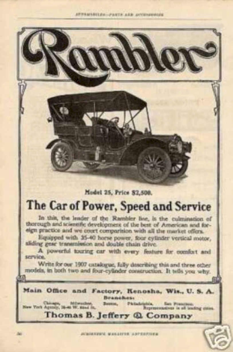 Rambler Model 25 Vintage Retro Advert Ads A4 Photo Print