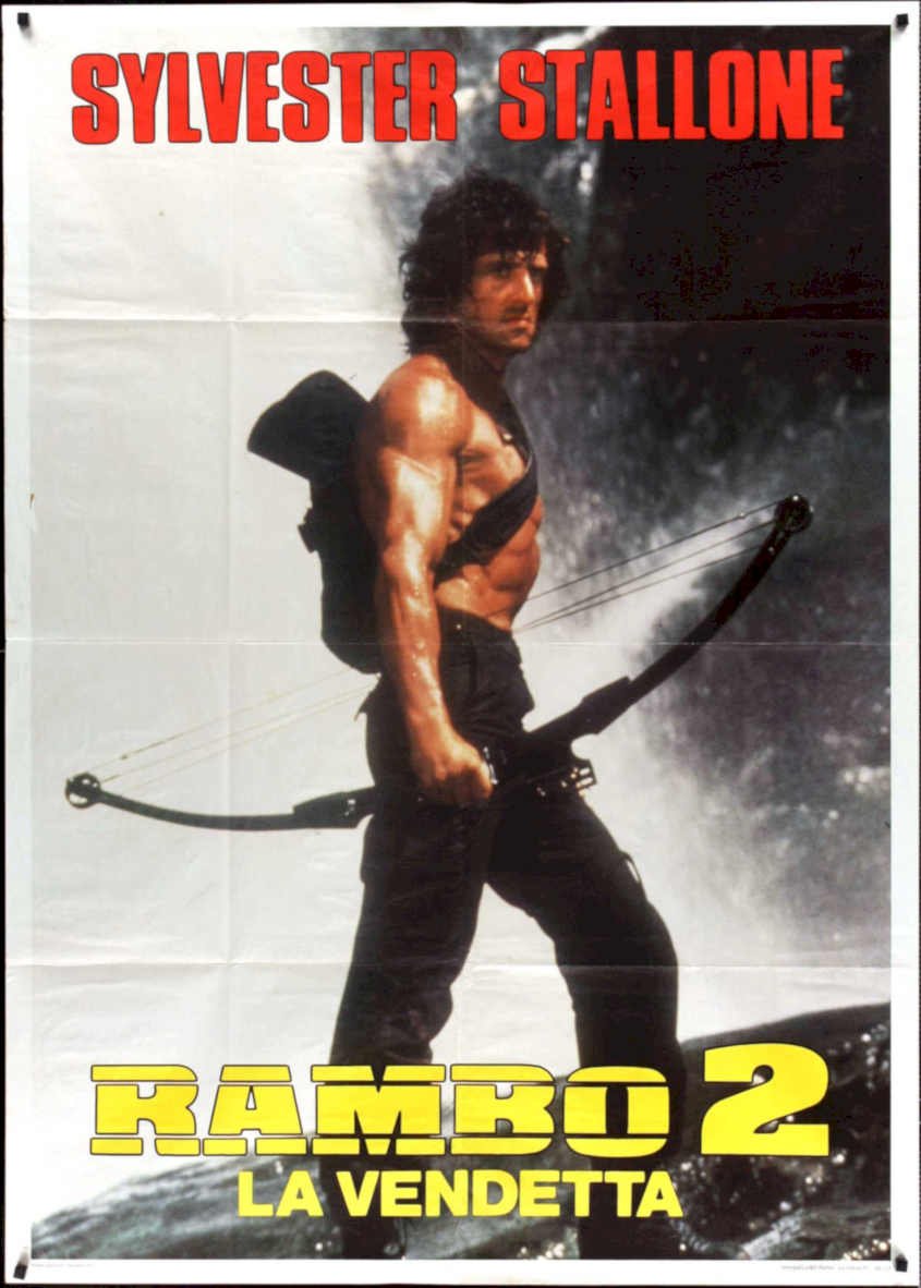 Rambo 2 Vendetta Vintage Retro Advert Poster A4 Photo Print