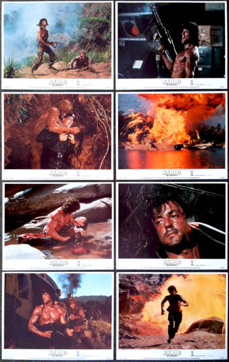 Rambo Action Vintage Retro Advert Poster A4 Photo Print