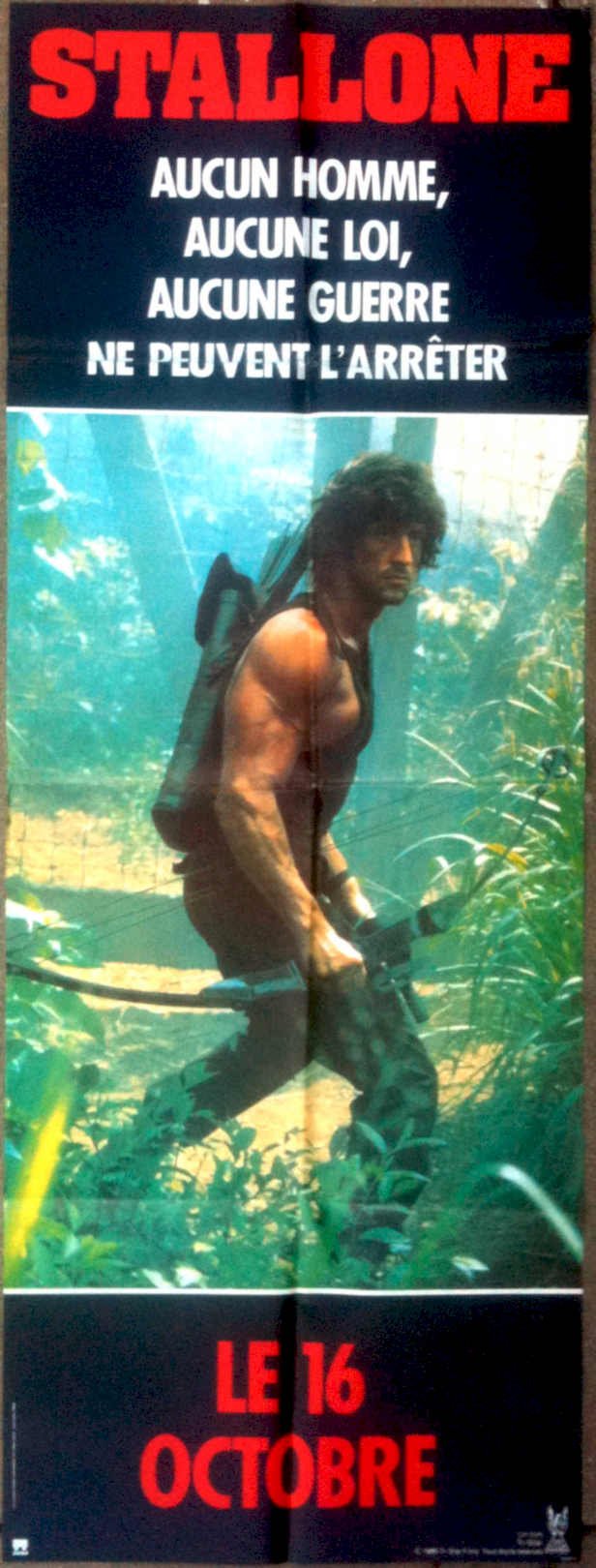 Rambo First Blood 2 Vintage Retro Advert Poster A4 Photo Print