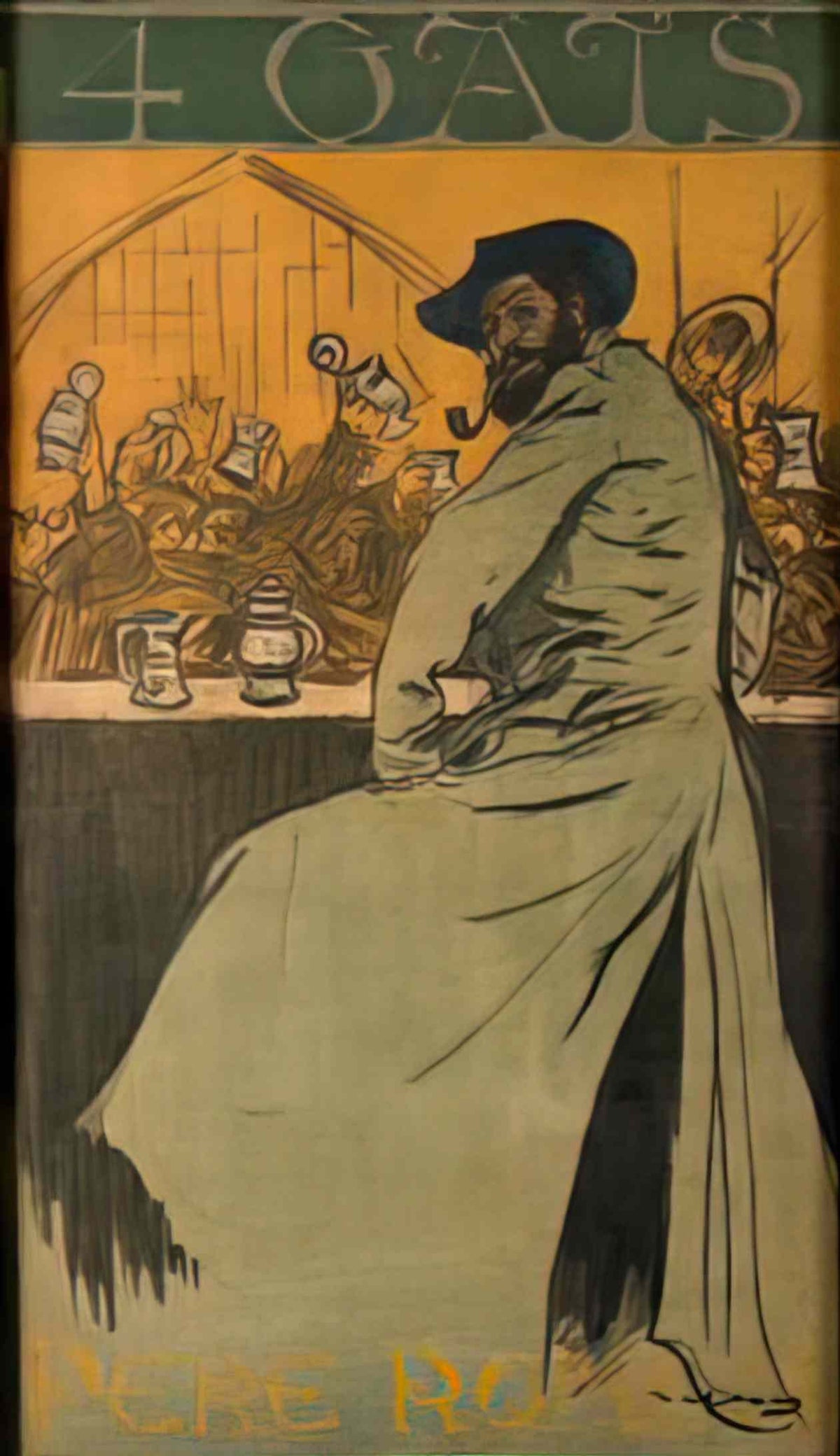 Ramon Casas ramon casas 4 gats Art A4 Photo Print