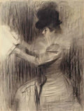 Ramon Casas ramon casas female figure Art A4 Photo Print