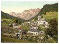 Ramsau general view Upper Bavaria Vintage A4 Photo Print