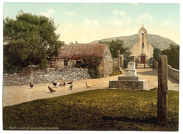Ramsey St Maughold Church Isle of Man Vintage A4 Photo Print