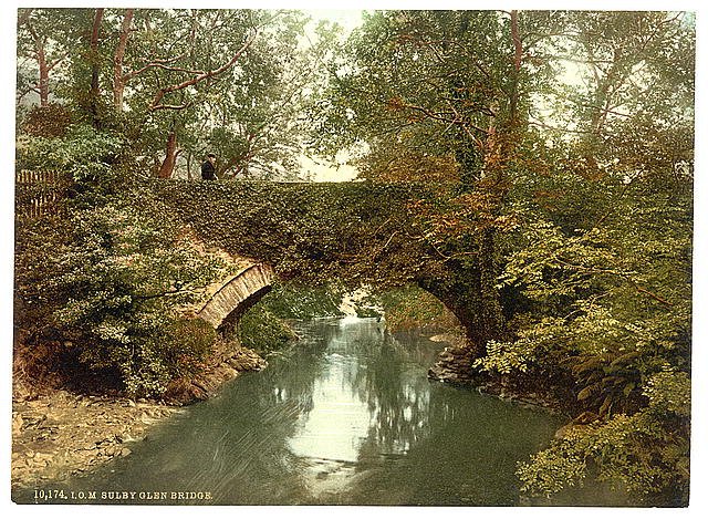 Ramsey Sulby Bridge Isle of Man Vintage A4 Photo Print