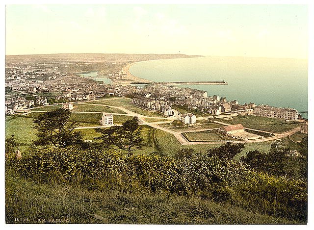 Ramsey general view Isle of Man Vintage A4 Photo Print