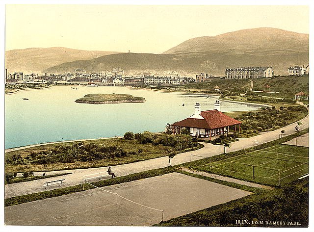 Ramsey the park Isle of Man Vintage A4 Photo Print
