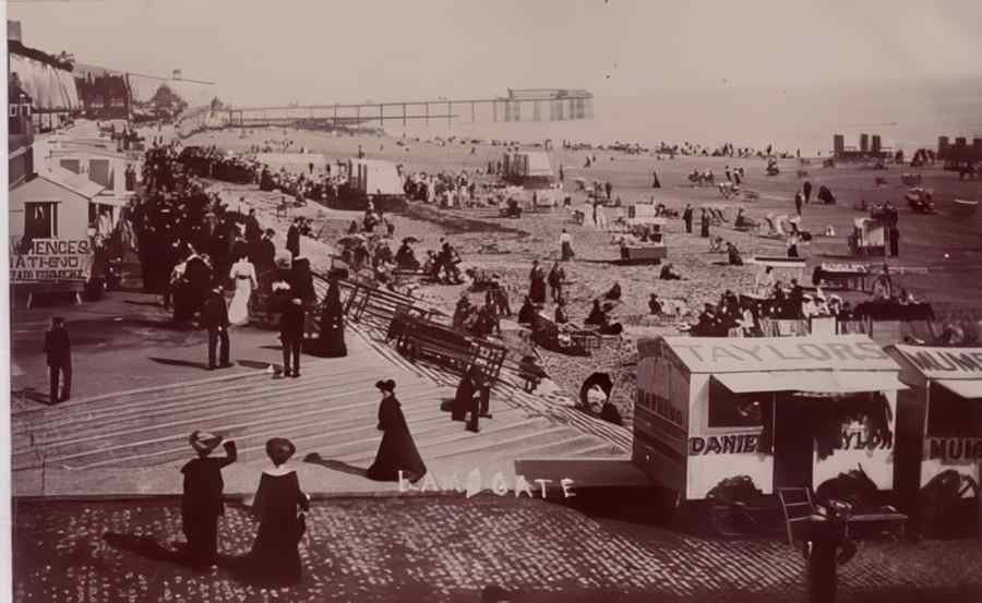 Ramsgate Beach Vintage A4 Photo Print