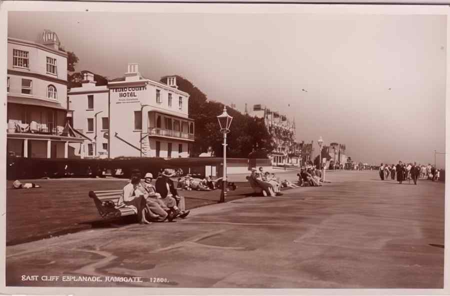 Ramsgate East Cliffe Esplanade Vintage A4 Photo Print