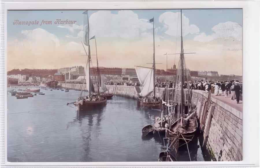 Ramsgate From Harbour Vintage A4 Photo Print
