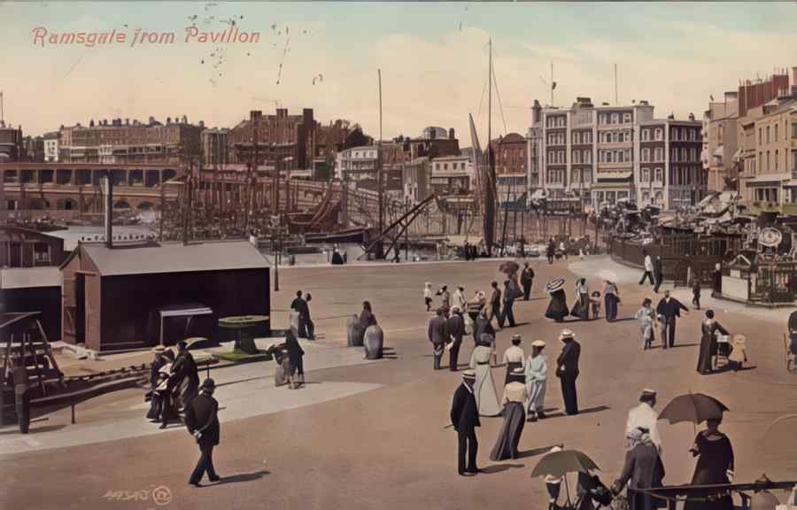 Ramsgate From Pavilion Vintage A4 Photo Print
