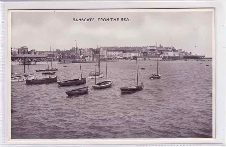 Ramsgate From The Sea Vintage A4 Photo Print