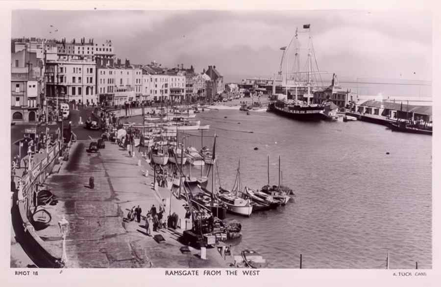 Ramsgate From The West Vintage A4 Photo Print