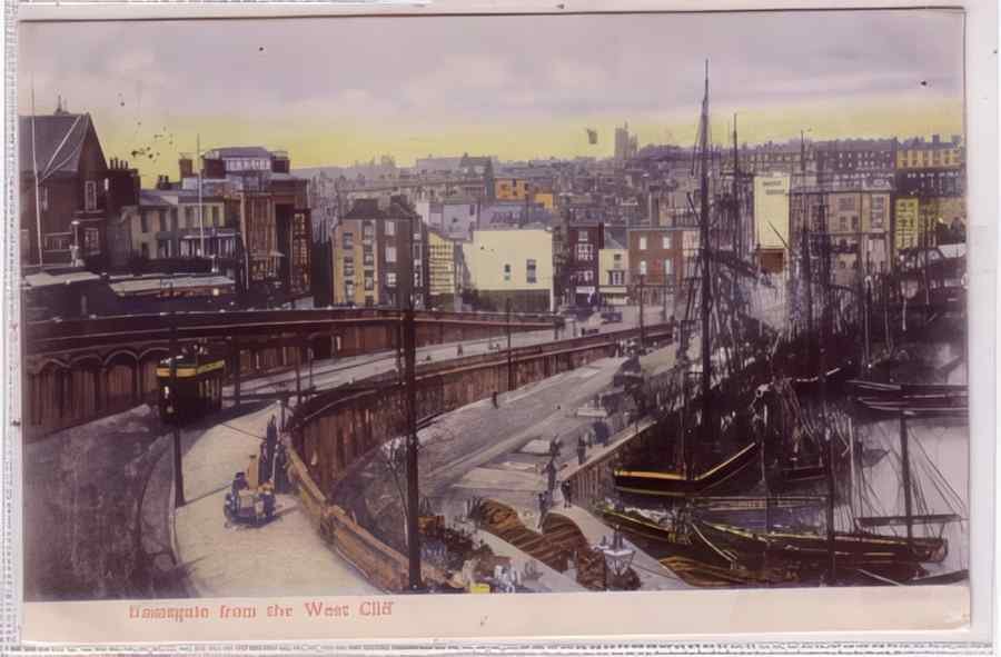 Ramsgate From West Cliff Vintage A4 Photo Print