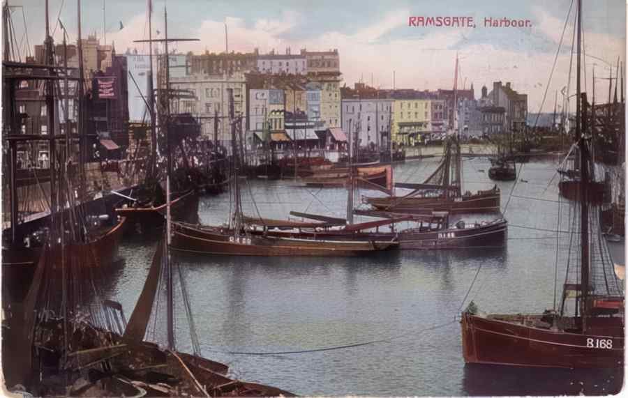 Ramsgate Har Bour Vintage A4 Photo Print