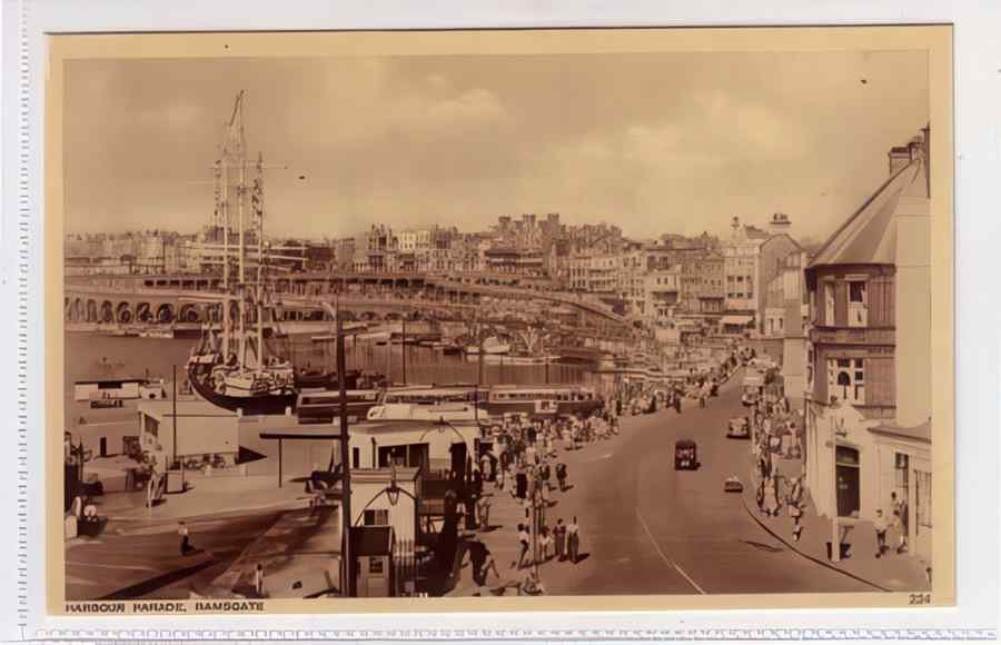 Ramsgate Harbour Parades Vintage A4 Photo Print
